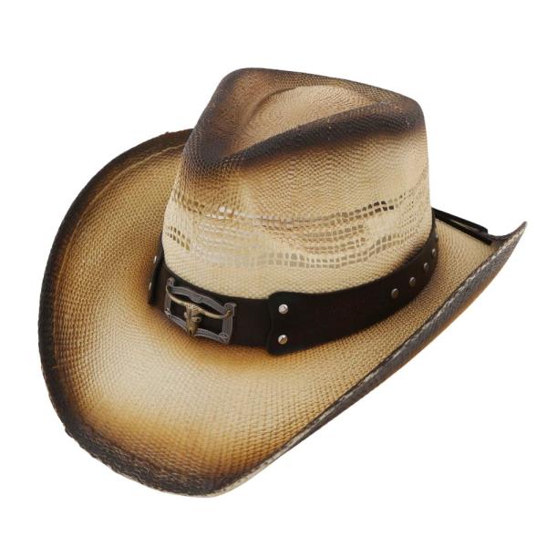 WESTERN STYLE CATTLE BAND COWBOY HAT