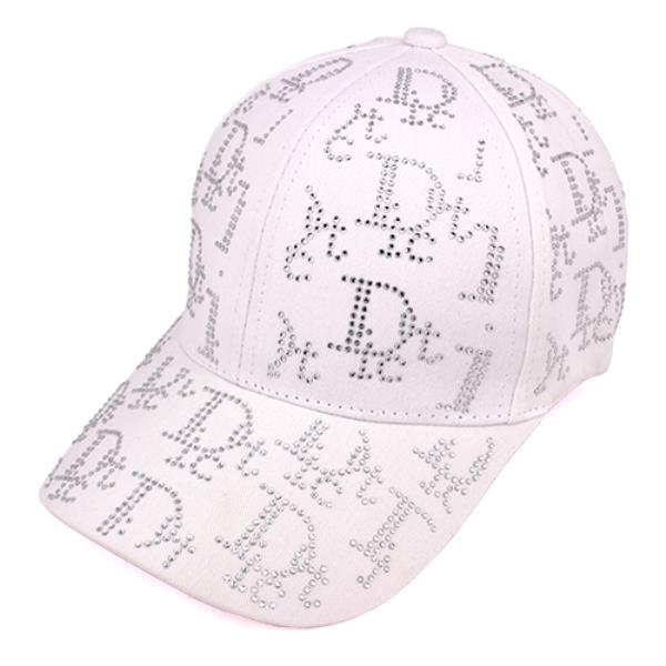 RHINESTONE D FASHION CAP