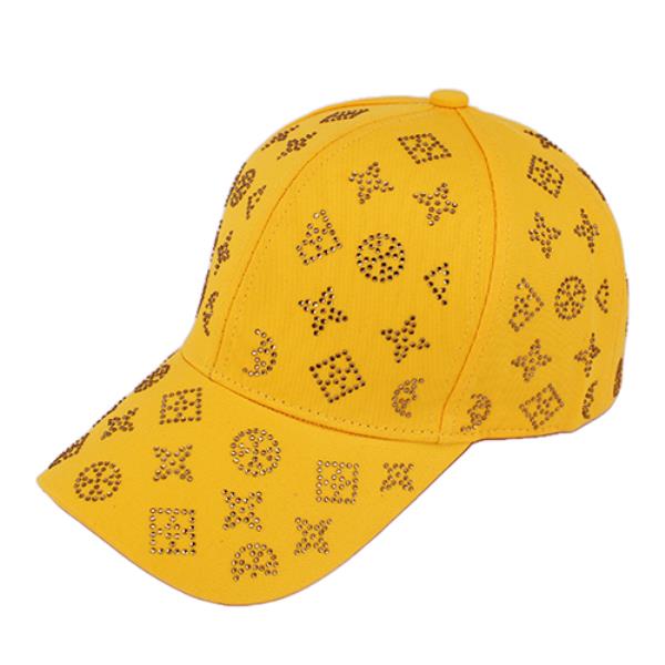 RHINESTONE STUDDED PATTERN FASHION CAP