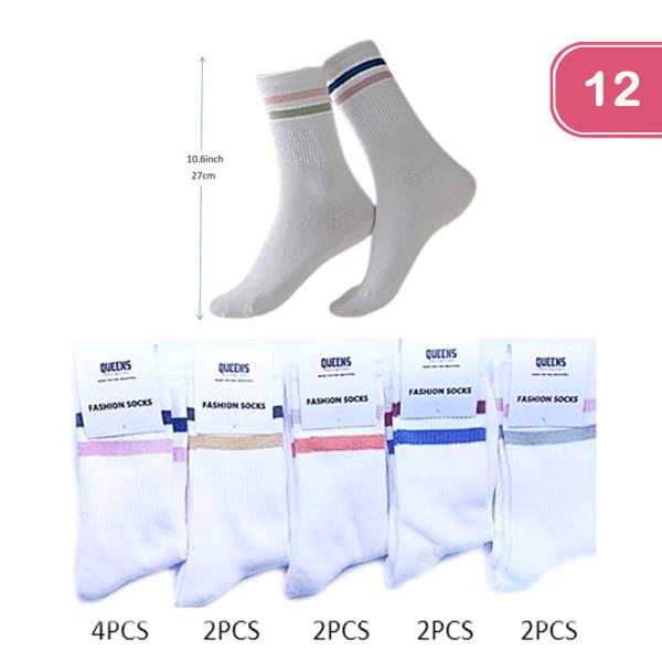 MID CALF SOCKS (12 UNITS)