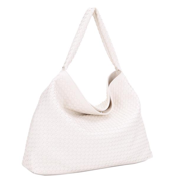 SMOOTH WOVEN DESIGN HOBO BAG