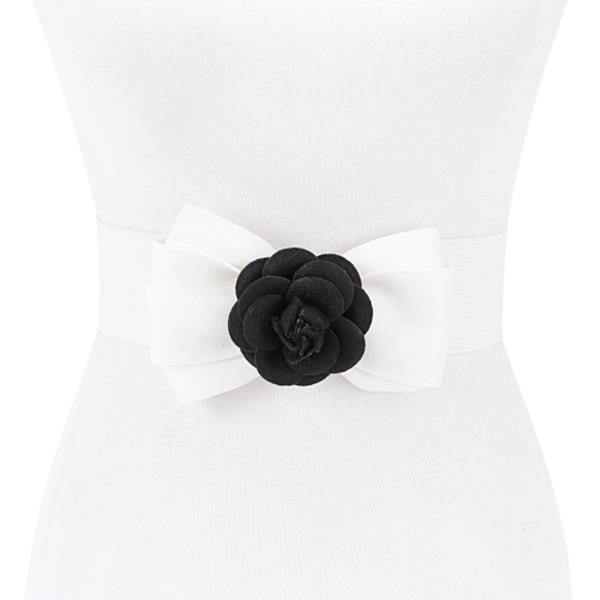 FLOWER BOW ELASTIC BELT