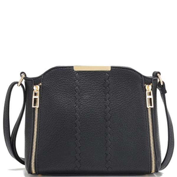 STYLISH ZIPPER DESIGN CROSSBODY BAG