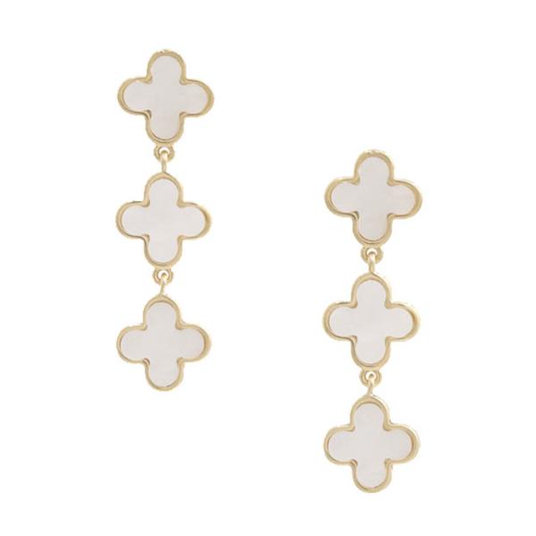 TRIPLE CLOVER DANGLE EARRING