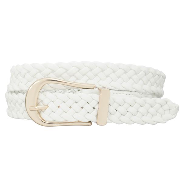 ELONGATED U BUCKLE BRAID BELT