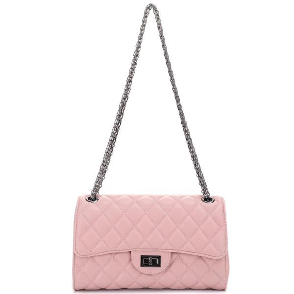 QUILTED TWIST CROSSBODY BAG