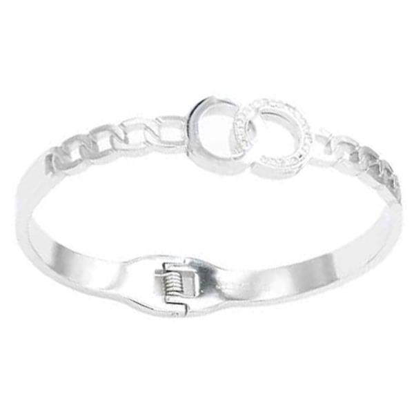 STAINLESS STEEL METAL HINGED BRACELET