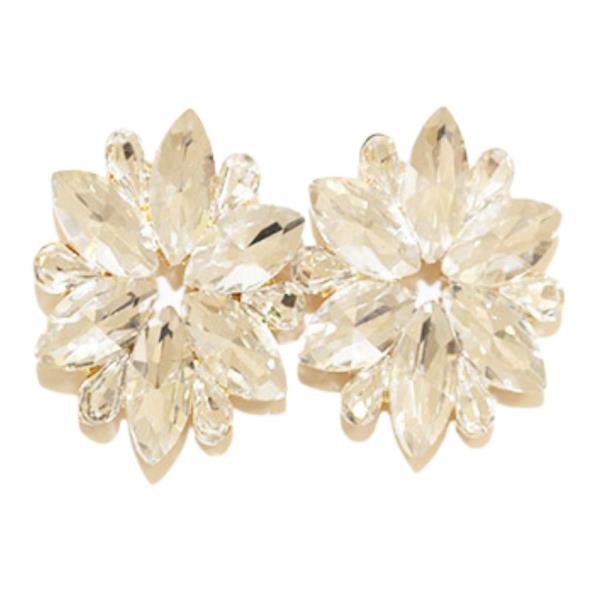 FLOWER RHINESTONE EARRING