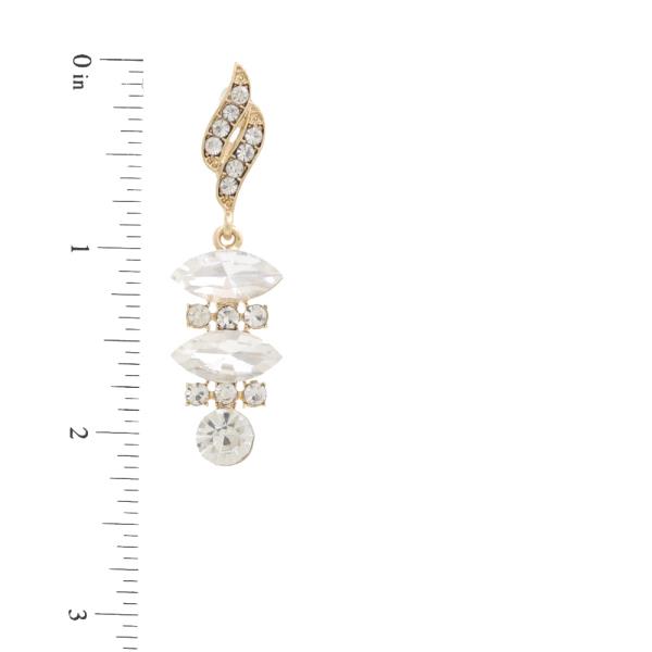 RHINESTONE DANGLE EARRING