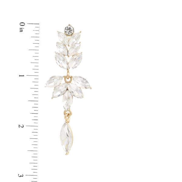 MARQUISE RHINESTONE DANGLE EARRING