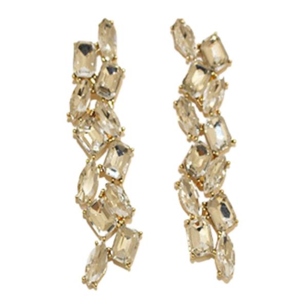 RHINESTONE DANGLE EARRING