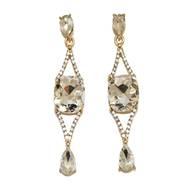 RHINESTONE DANGLE EARRING