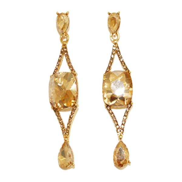RHINESTONE DANGLE EARRING