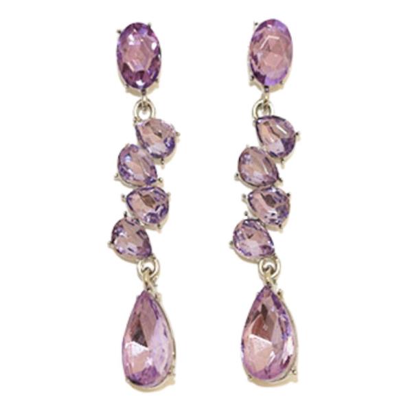TEARDROP RHINESTONE DANGLE EARRING