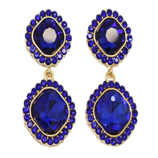 RHINESTONE DANGLE EARRING