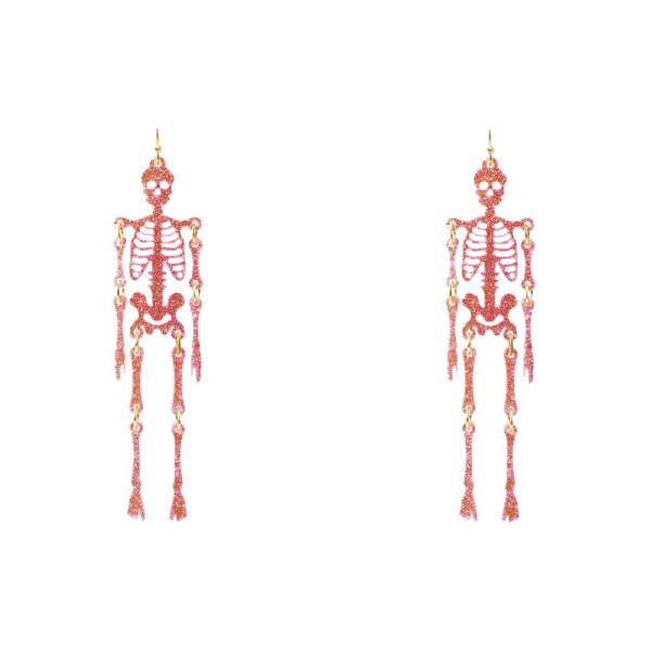 HALLOWEEN SKELETON DANGLE EARRING