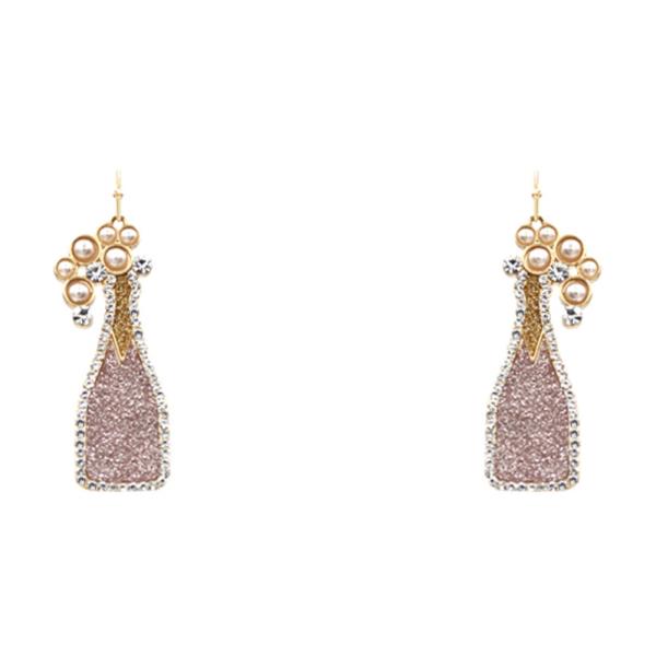 CHAMPAGNE DANGLE EARRING