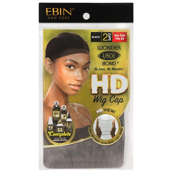 EBIN WONDER LACE BOND HD WIG 2 CAPS BLACK