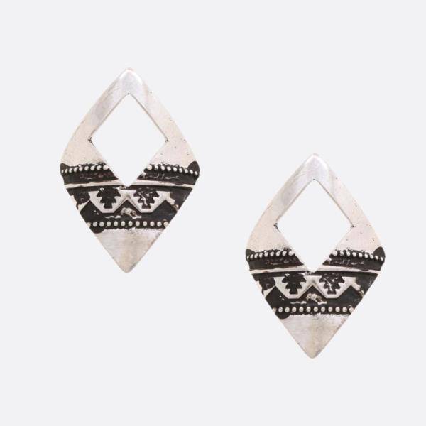 WESTERN STYLE METAL DANGLE EARRING