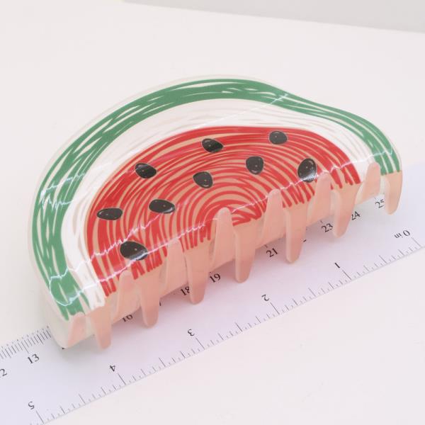 WATERMELON HAIR CLAW JAW CLIP