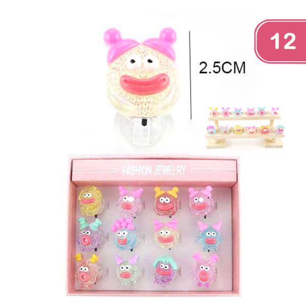 MONSTER LIGHT UP RING (12 UNITS)