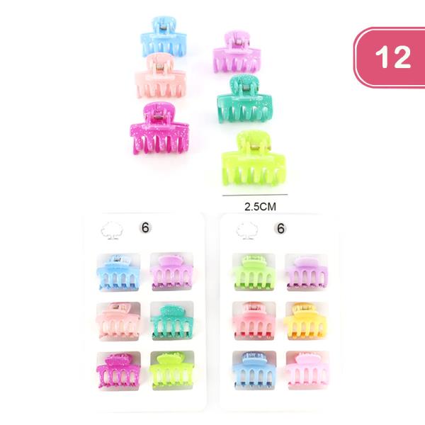 SMALL HAIR CLAW CLIP (12 UNITS)