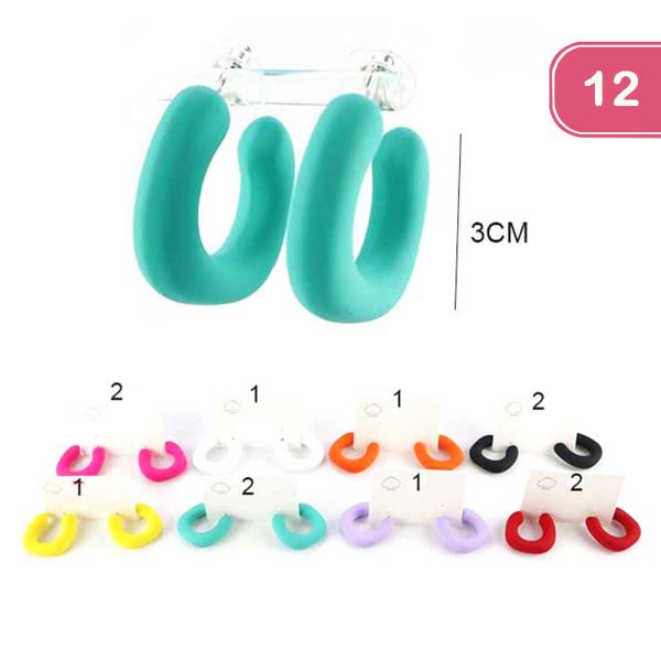 CHUNKY HOOP EARRING (12 UNITS)