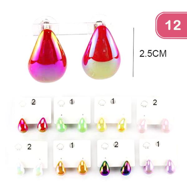 TEARDROP EARRING (12 UNITS)