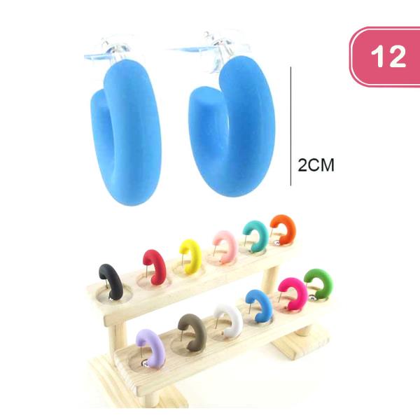 CHUNKY HOOP  EARRING (12 UNITS)