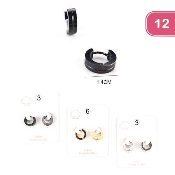 HUGGIE HOOP EARRING (12 UNITS)