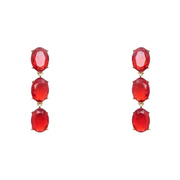 CHRISTMAS CRYSTAL DANGLE EARRING