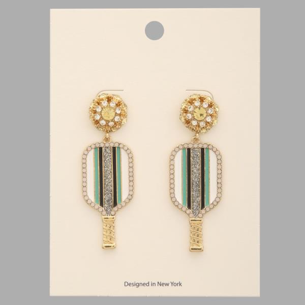 PICKLEBALL DANGLE EARRING