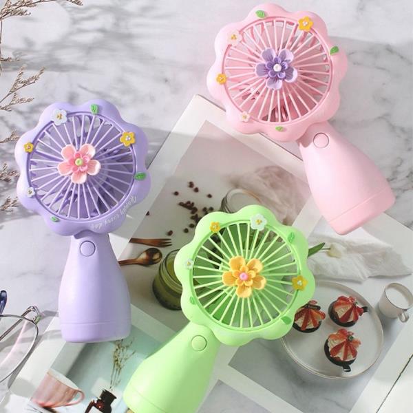 FLOWER ELECTRONIC FAN WITH CHARGER
