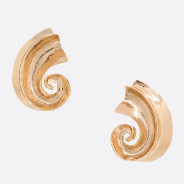 SODAJO SWIRL METAL EARRING