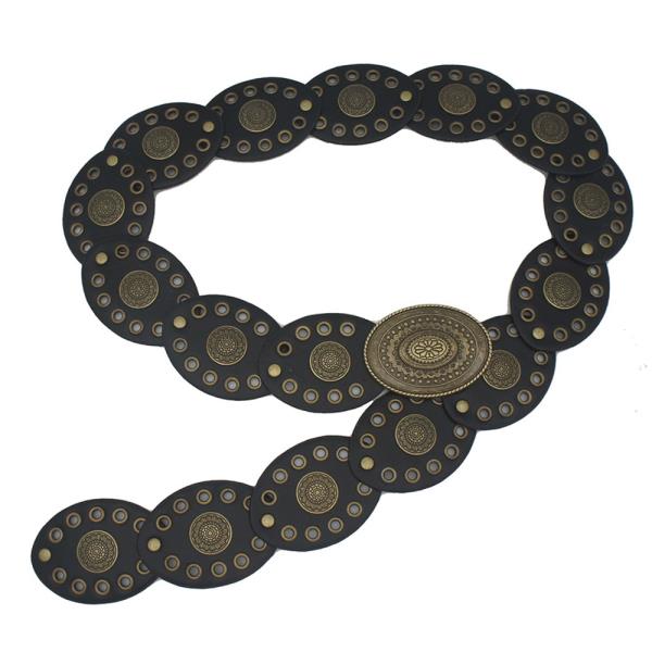 FLORA EMBOSSED OVAL DISC BELT