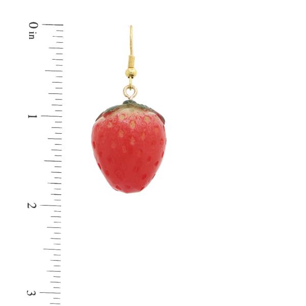 STRAWBERRY DANGLE EARRING