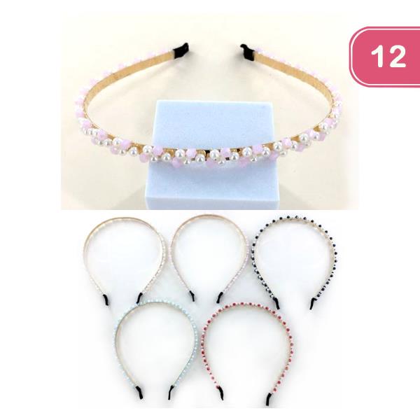 BEADED HEADBAND (12 UNITS)