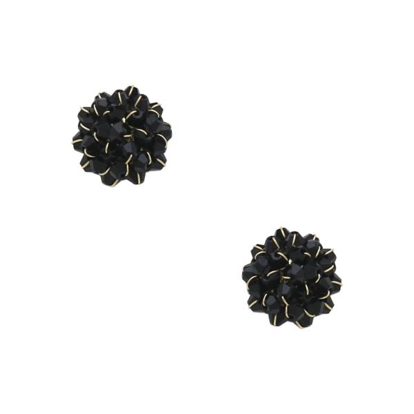 BEAD BALL EARRING