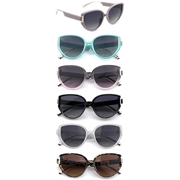 ROUND CAT EYE SUNGLASSES 1DZ