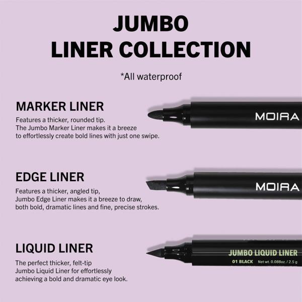 MOIRA JUMBO EDGE LIQUID LINER (001, BLACK)