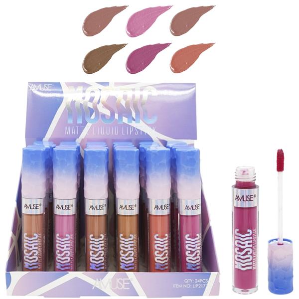 AMUSE MOISAIC MATTE LIQUID LIPSTICK (24 UNITS)