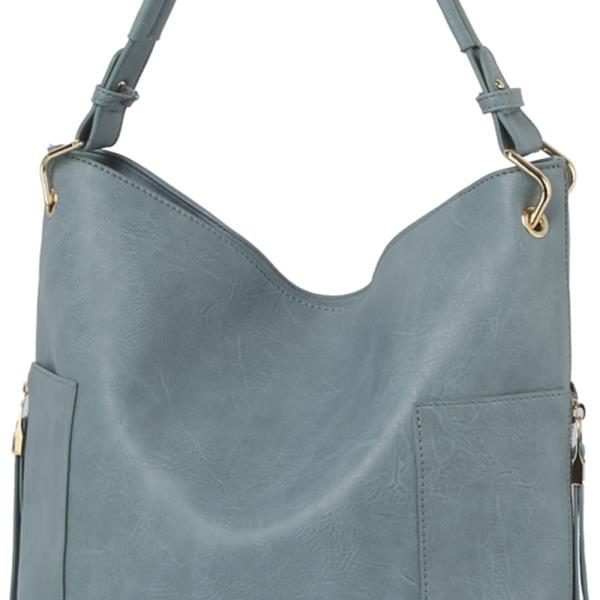 2IN1 SMOOTH SHOULDER HOBO W CROSSBODY SET