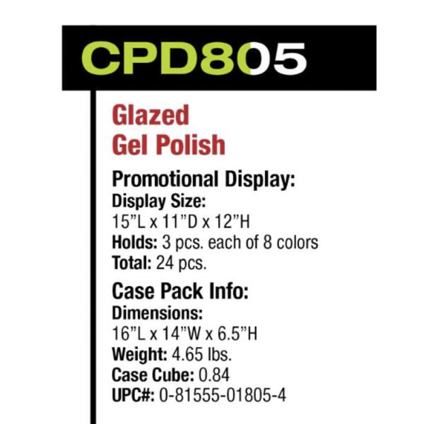 L.A. COLORS GLAZED GEL POLISH DISPLAY SET