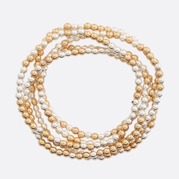 SMALL BALL BEAD BRACELET SET