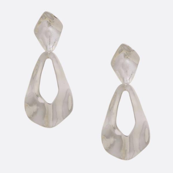 METAL DANGLE CLIP EARRING