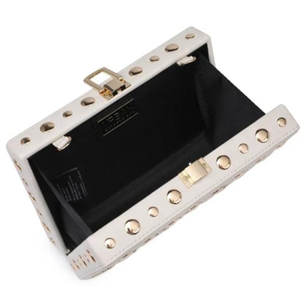 STUDDED ACRYLIC DESI CLUTCH