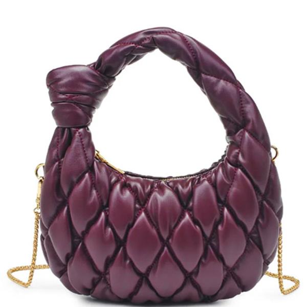 QUILTED PUFF KNOT CLAUDIA CROSSBODY BAG