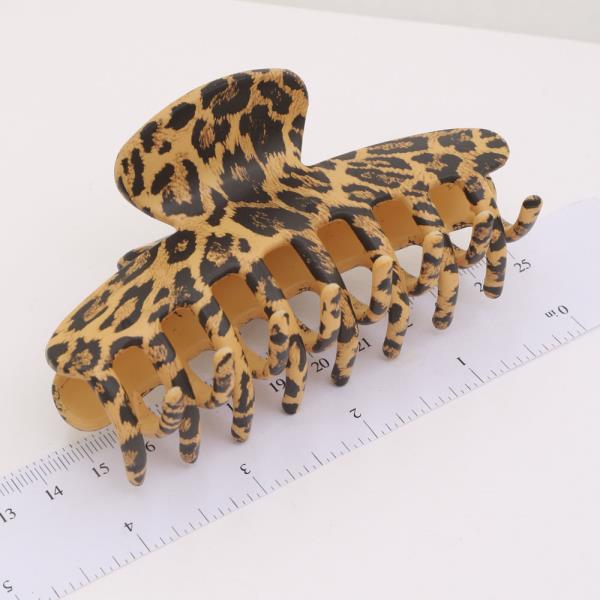 LEOPARD HAIR CLAW JAW CLIP