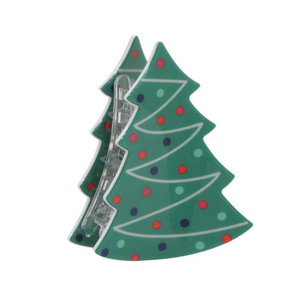 CHRISTMAS TREE HAIR CLAW JAW CLIP