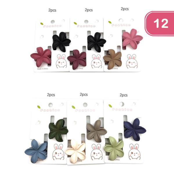 HAWAII FLOWER HAIR CLIP (12 UNITS)